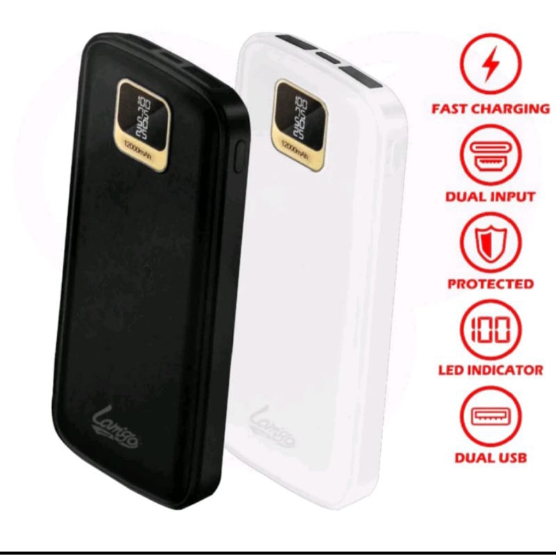 Lamigo powerbank 12000Mah qualcomm 3.0