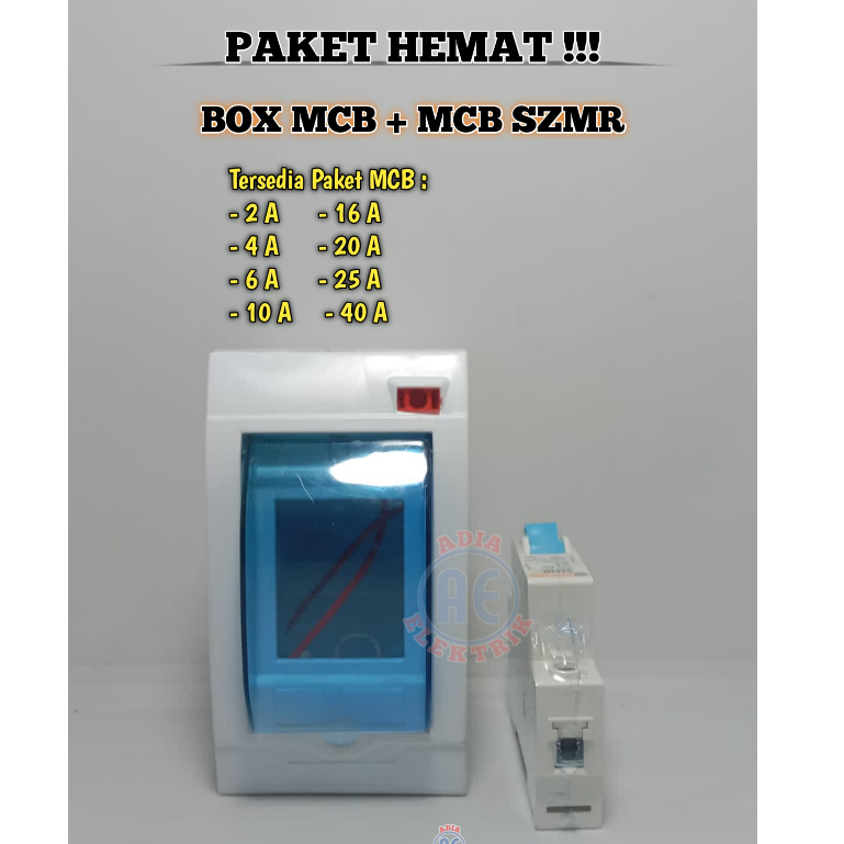 Box Mcb Rumah Paket Kotak MCB 1-2 Grup dan MCB 1 Fasa 2A-40A untuk Instalasi Listrik Rumah Mcb Listr