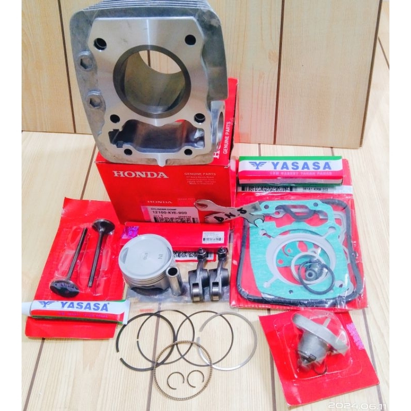 BLOK SEHER SET + 6 ISIAN MESIN HONDA CRF 150 MEGAPRO NEW MONO VERZA ORI KYE