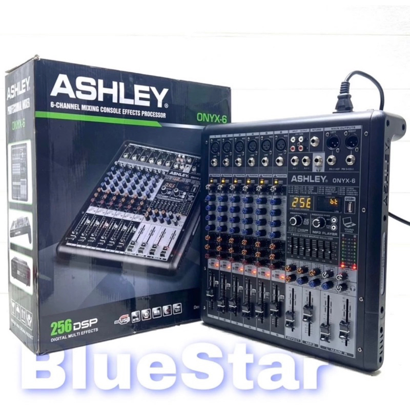 mixer audio 6 channel ashley onyx6 original mixer ashley onyx 6