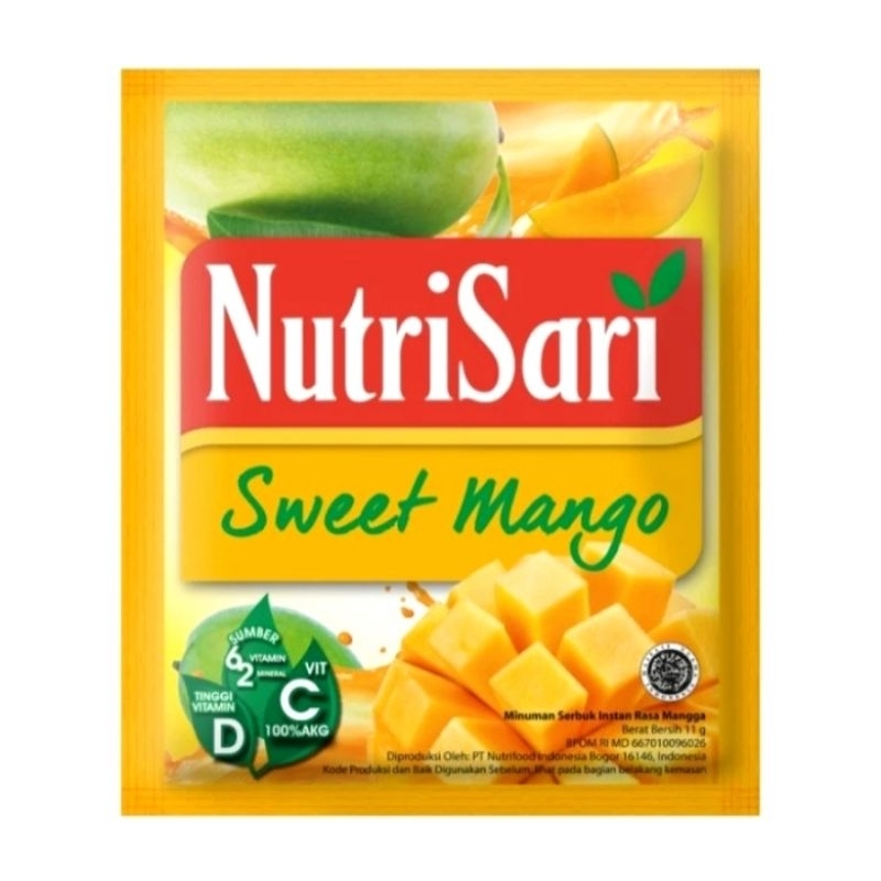 

NutriSari Sweet Mango 1 renceng isi 10 sachet