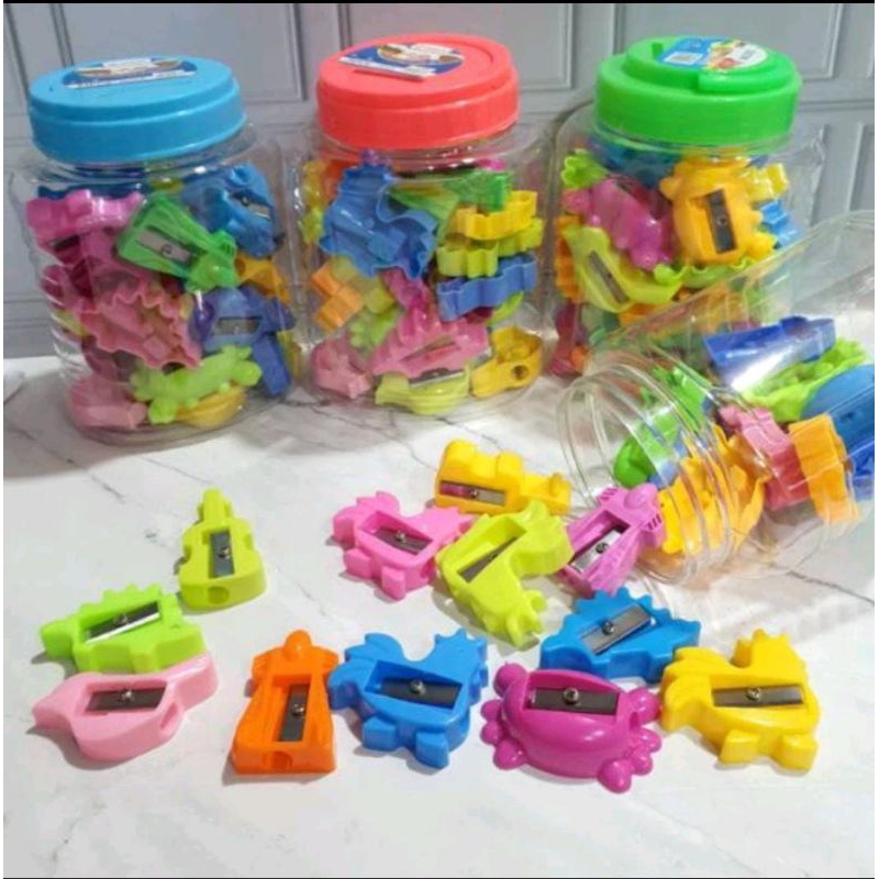 

Rautan pensil toples isi 24 pcs/serutan pensil ATK