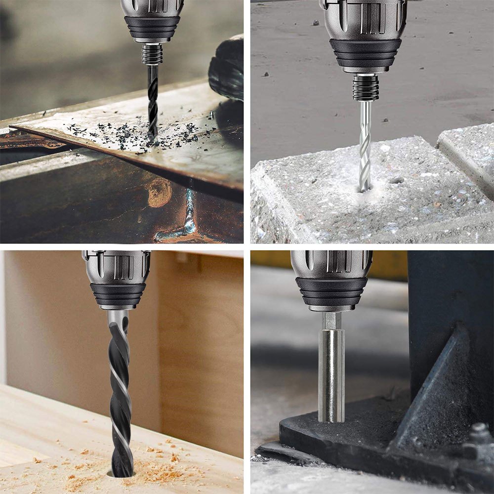 Promo JLD bor 300pcs bor multifungsi alat bor besi/kayu/beton, bor Obeng dan Fisher