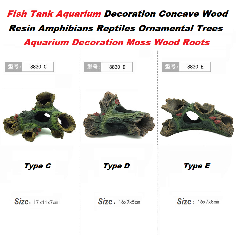 Hiasan Dekorasi Kayu Imitasi Aquarium Aquascape Ikan Decoration Wood Resin Amphibians Reptiles Ornam