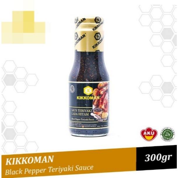 

KIKKOMAN BLACK PEPPER TERIYAKI 300GR (Saus Teriyaki Lada Hitam) - Gosend Grab Only!!!