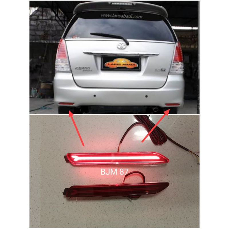 Lampu Reflektor Lampu Bumper Bemper Belakang Mata Kucing Mobil Innova Inova 2009 2010 2011 2012 2013