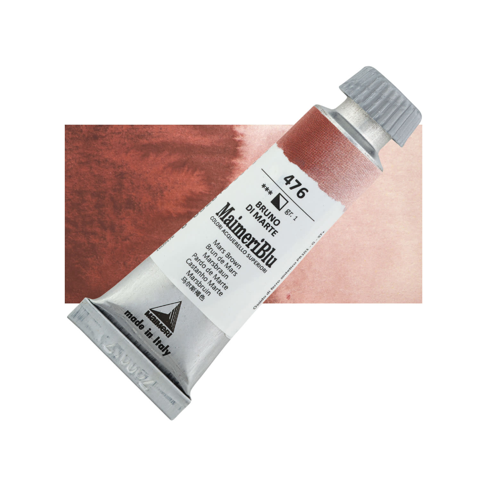 

Cat Air Lukis Maimeri Blu Watercolour 12ml MaimeriBlu Mars Brown 476 M1609476 - PC