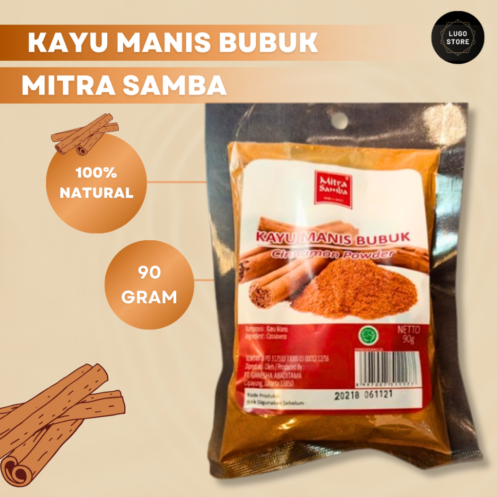 

Mitra Samba Kayu Manis Bubuk Cinnamon Powder Refill 90gr