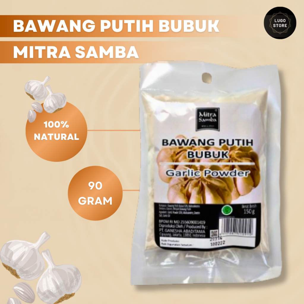 

Mitra Samba Bawang Putih Bubuk Garlic Powder Refill 90gr