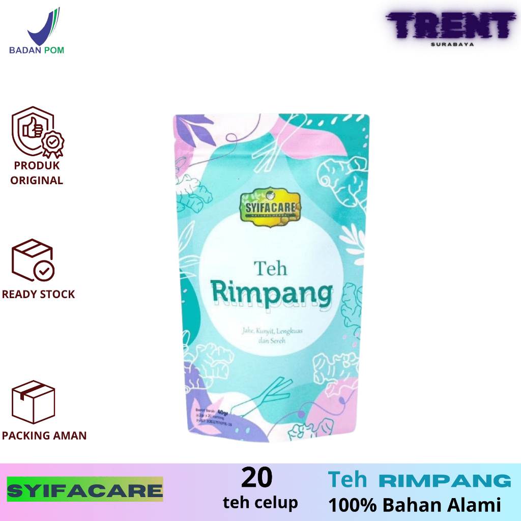 

Teh Rimpang Syifacare Teh Celup Rempah | Pelangsing Herbal Isi 20 Teh Celup BPOM