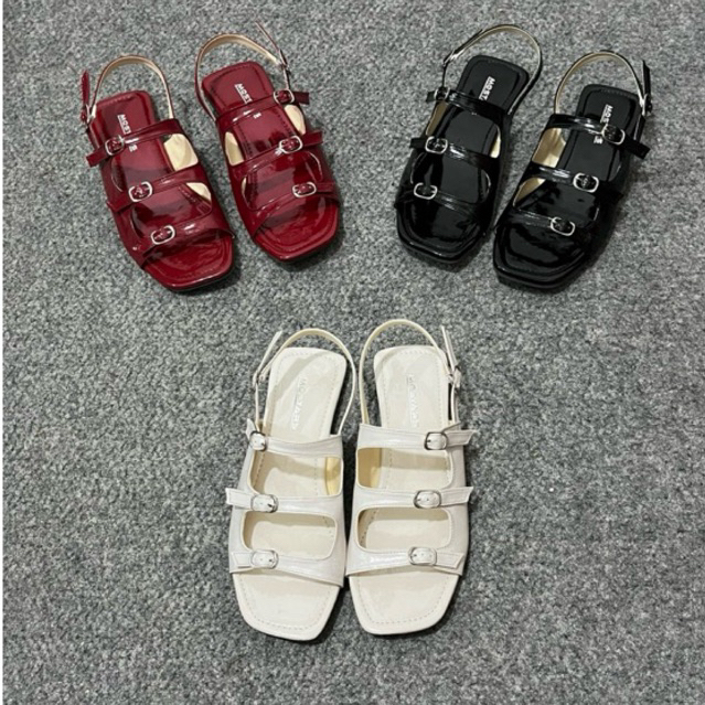 AYOMI Sandal Tali Strap Wanita Sandal Flat Tali