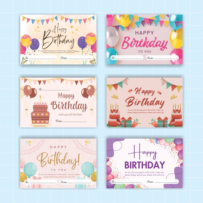 Greeting Card Happy Birthday |Kartu Ucapan Happy wedding / Selamay hari inu / Happy Graduation , Get