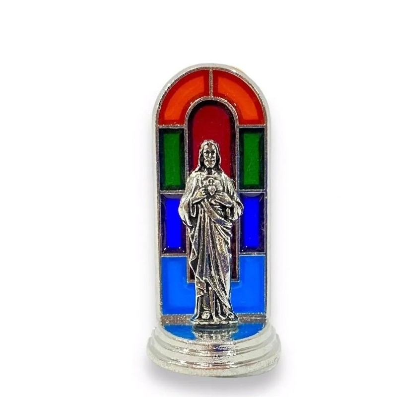 Pajangan Mini Yesus Hati Kudus Jendela 4,5cm - Pajangan Mini - Pajangan Yesus Mini - Pajangan Mini Y