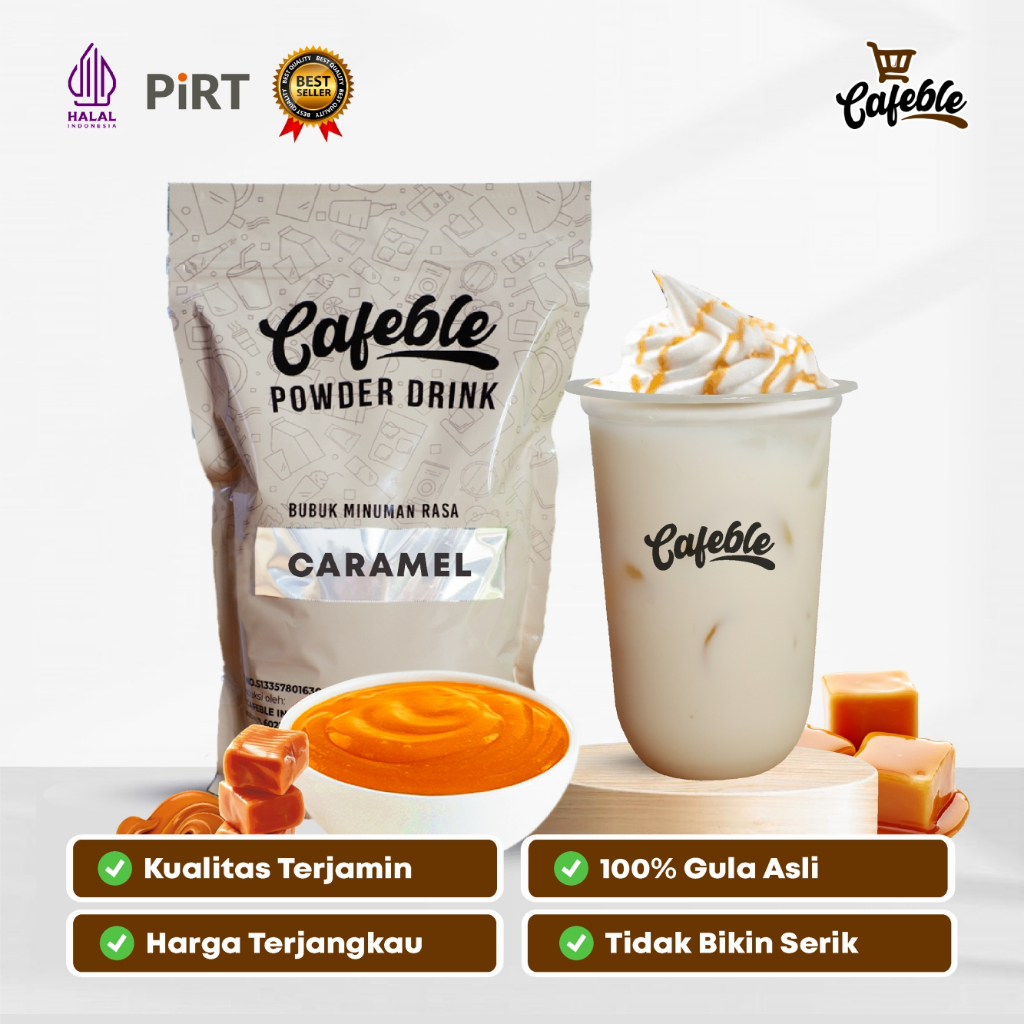 

Cafeble Bubuk Minuman Premium Rasa Caramel Kemasan 1 kg
