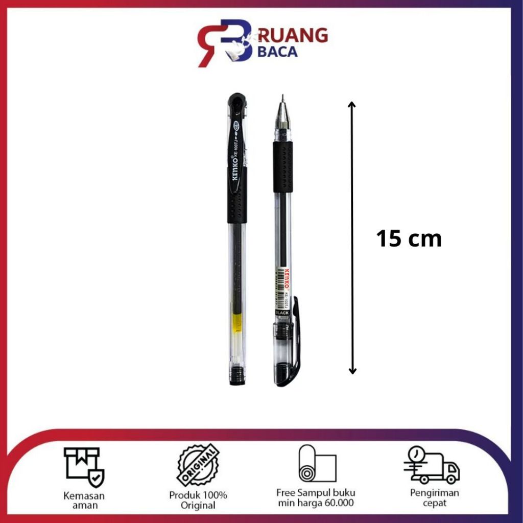 

BALLPEN GEL KE-100 BLACK KENKO