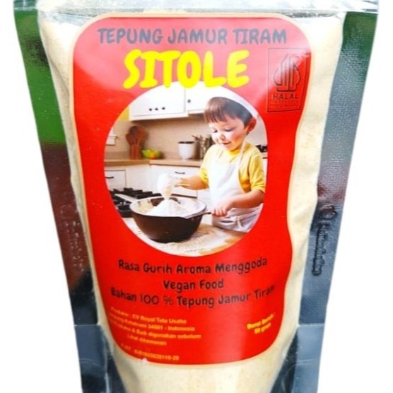 

Tepung jamur tiram Sitole Orisinil 100% berat 50 gram tanpa tambahan perasa