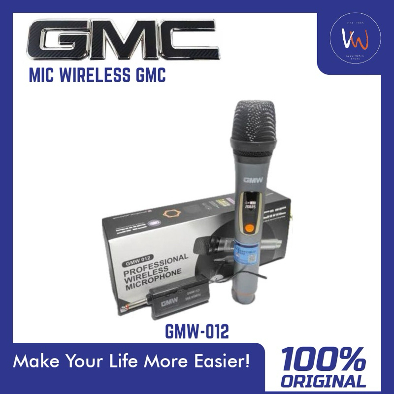 Mic Wireless Gmc GMW 012 / Mic Terbaru Dari Gmc / Mic Tanpa Kabel