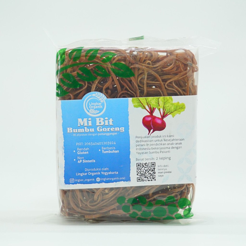 

Lingkar Organik Mie Sayur Bumbu Bit Natural 2 KEPING (200gr)