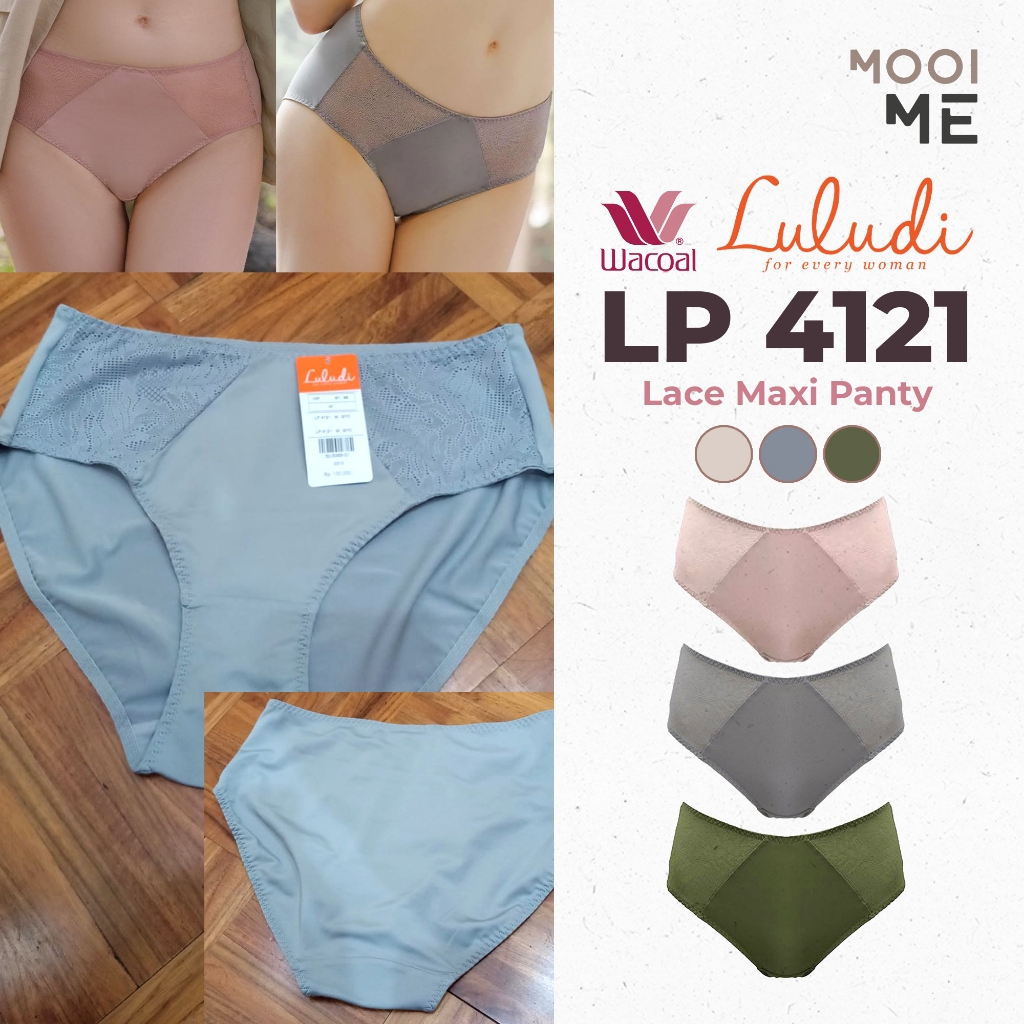 Luludi LP 4121 Maxi Panty Riona (Celana Dalam High Waist) Lace (Renda)