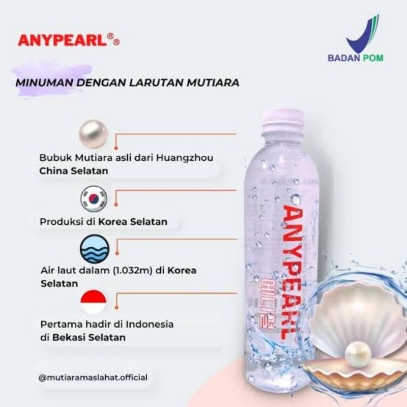 

Anypearl minuman dengan larutan mutiara 500ml/botol