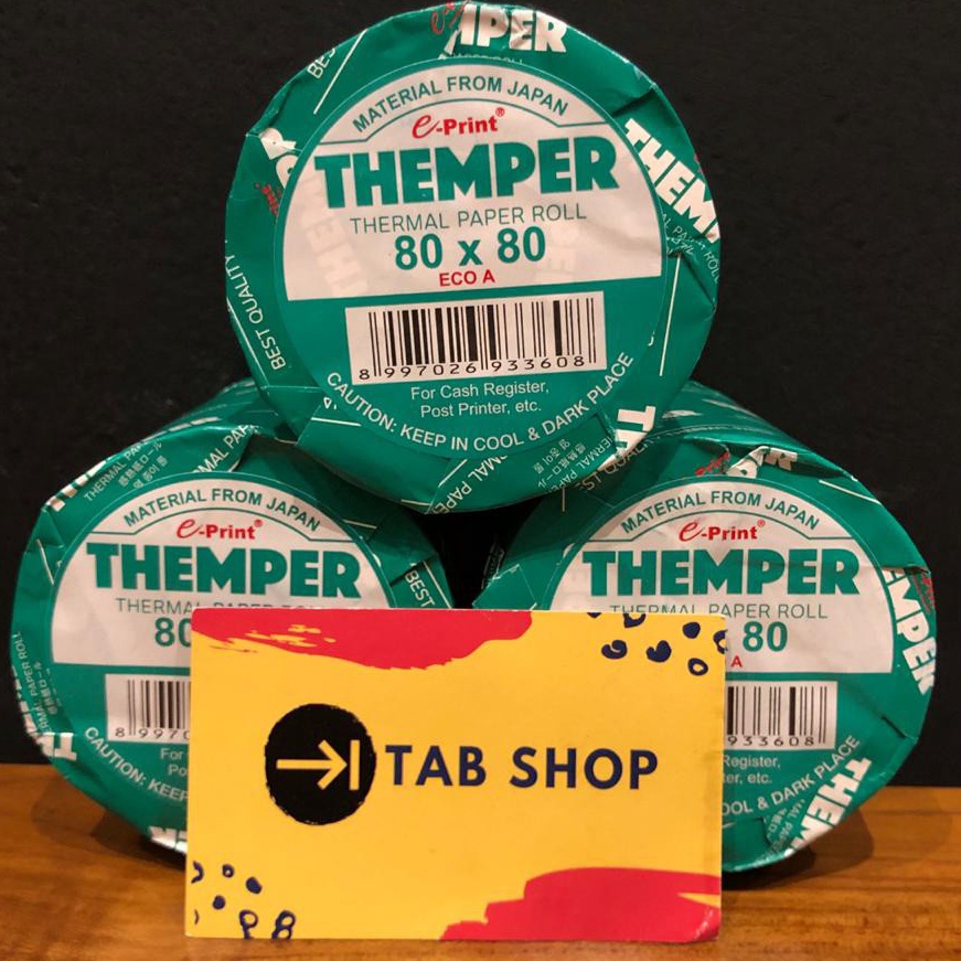 

Top TAB SHOP EPRINT THERMAL THEMPER 8 X 8 ECO A HITAM INCORE 2mmOUTCORE 26mm STRUK KASIR PRINTER THERMAL PRINTER EPPOS EP58D EPSON TMT81i TMT88iV