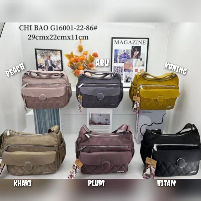 TERLARISSS TAS ORI CHIBAO KANVAS BORDIR 6ruang CB161