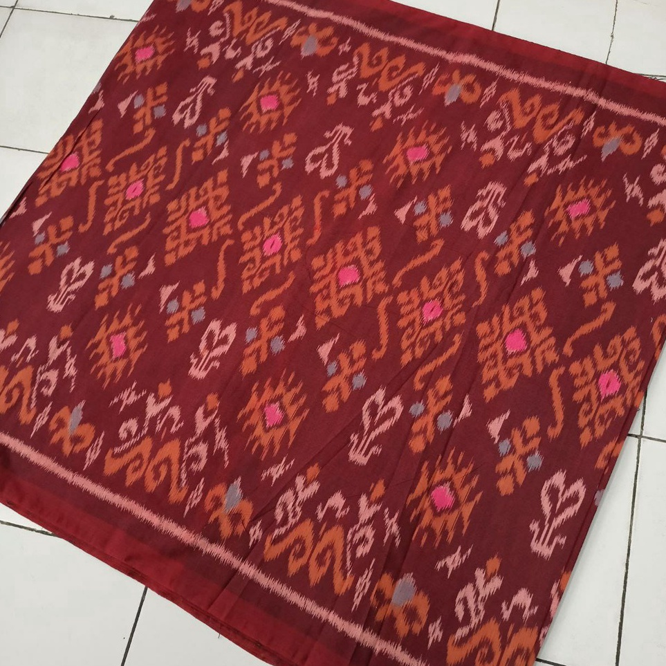 KODE C84L ENDEK METERAN GULUNGAN MOTIF CAMPUR  ENDEK BALI METERAN MOTIF BUNGA WAJIK SONGKET KHAS BAL