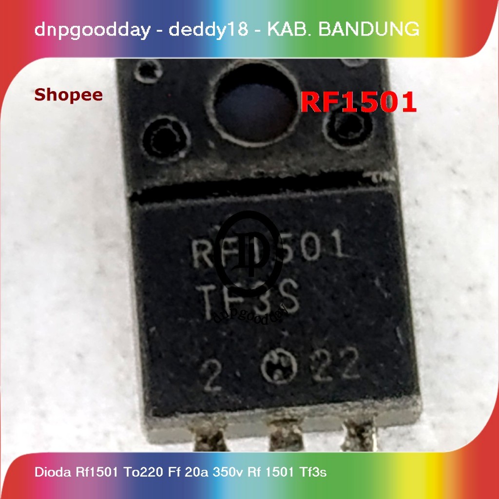 dioda rf1501 to220 ff 20a 350v rf 1501 tf3s