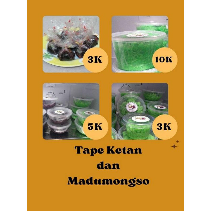 

Tape Ketan & Madumongso