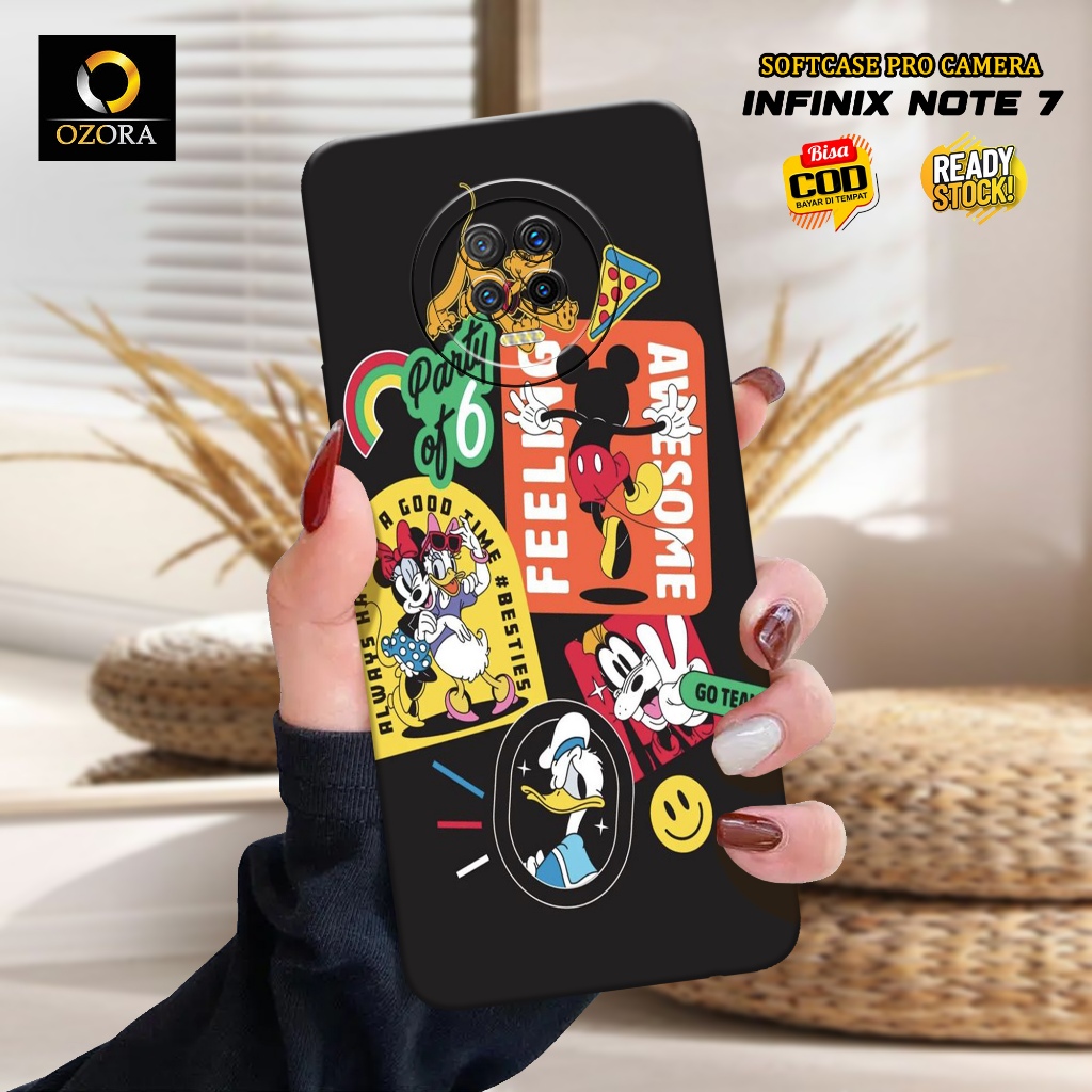 Case Infinix Note 7 Terbaru - OZORA - Fashion Case Kartun - Casing Hp Infinix Note 7 - Softcase Infi