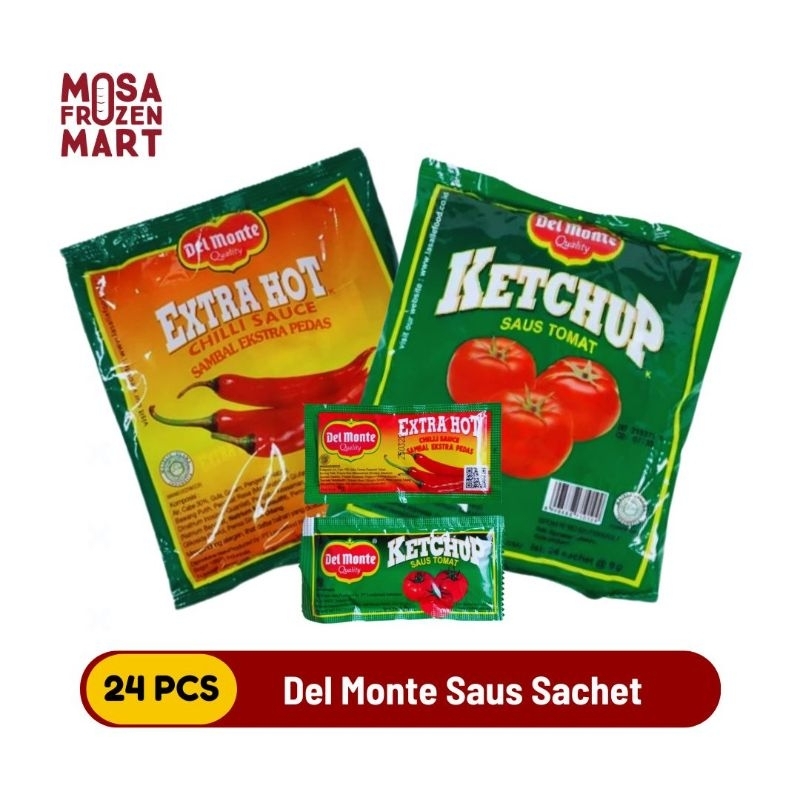 

Del Monte Saus Sambal & Saus Tomat Sachet 8gr X 24 Pcs