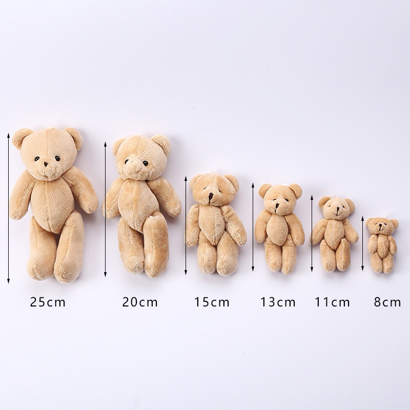 boneka teddy bear import 25cm / teddy bear mini / boneka beruang mini / gantungan kunci boneka / gan