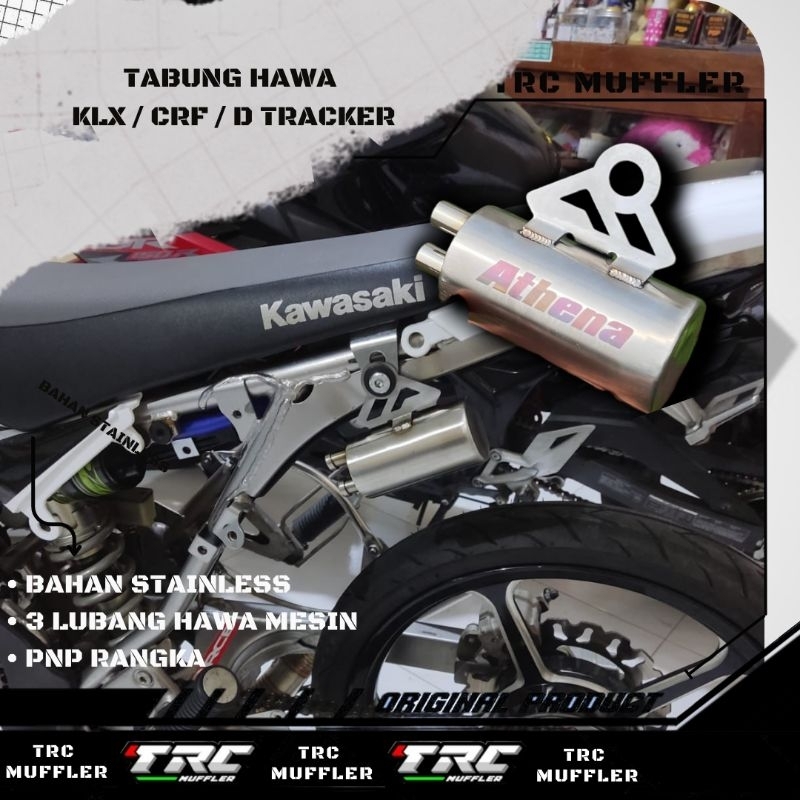 tabung hawa honda KLX CRF 3 lubang PNP rangka tinggal pasang