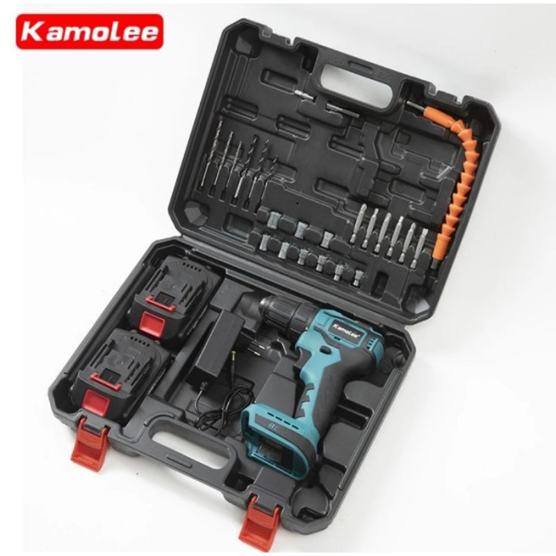 bor baterai Kamolee cordless drill driver 18V 20V 21V