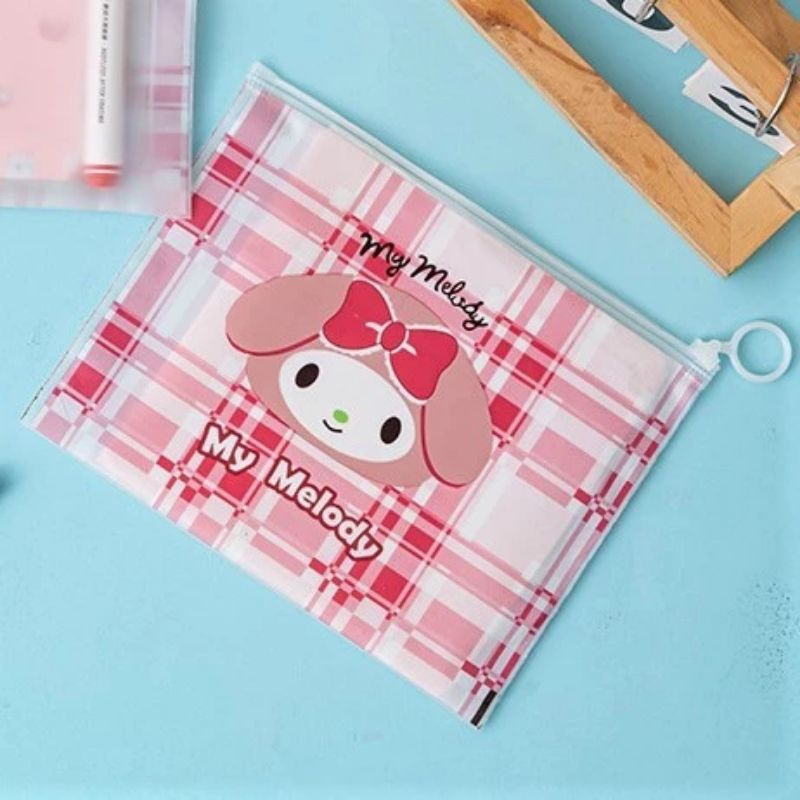 

Tempat Pensil Alat Sekolah Motif Karakter / Zipper Stationery Bag Multifungsi