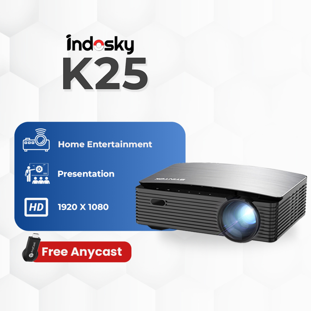 Indosky Projector - Proyektor Byintek K25