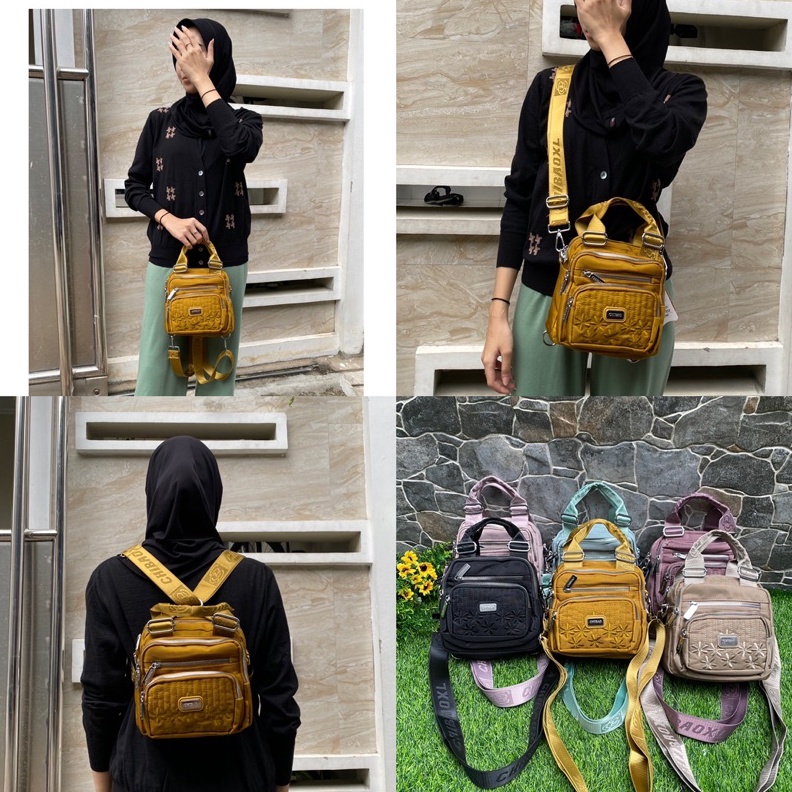 HEBOH Tas ORI CHIBAO 1813s kanvas 3fungsi