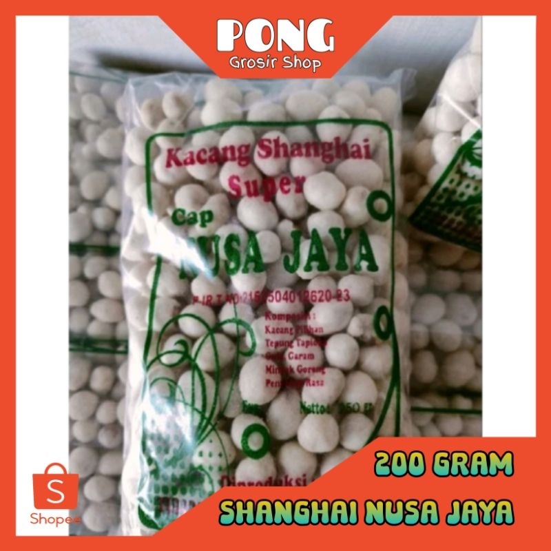 

Kacang Atom Shanghai Super Cap NUSA JAYA Renyah Gurih 200 gram