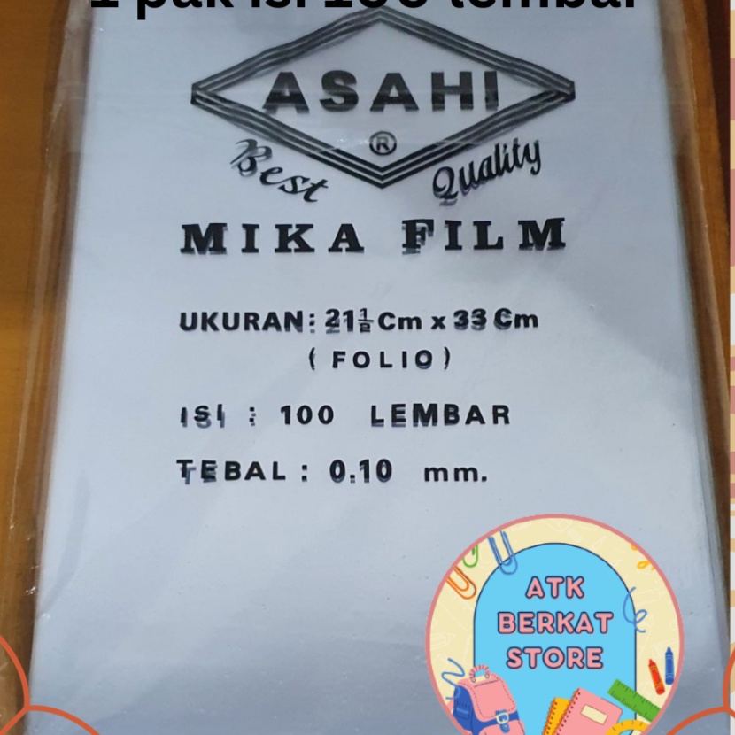 

Langka 1 pcs Cover mika plastik jilid tebal 1 mm