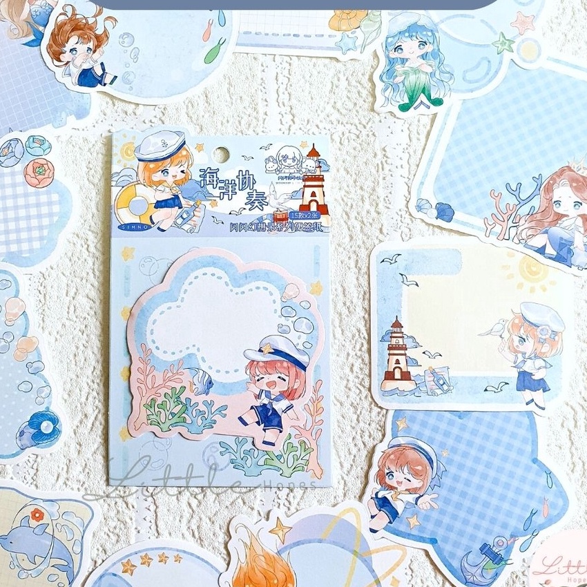 

KI3 3 PCS Notes Kertas Memo Pad Dekorasi Diary Scrapbook DIY Catatan Unik Murah Lucu Kertas Tulis Note Cute Girl Series