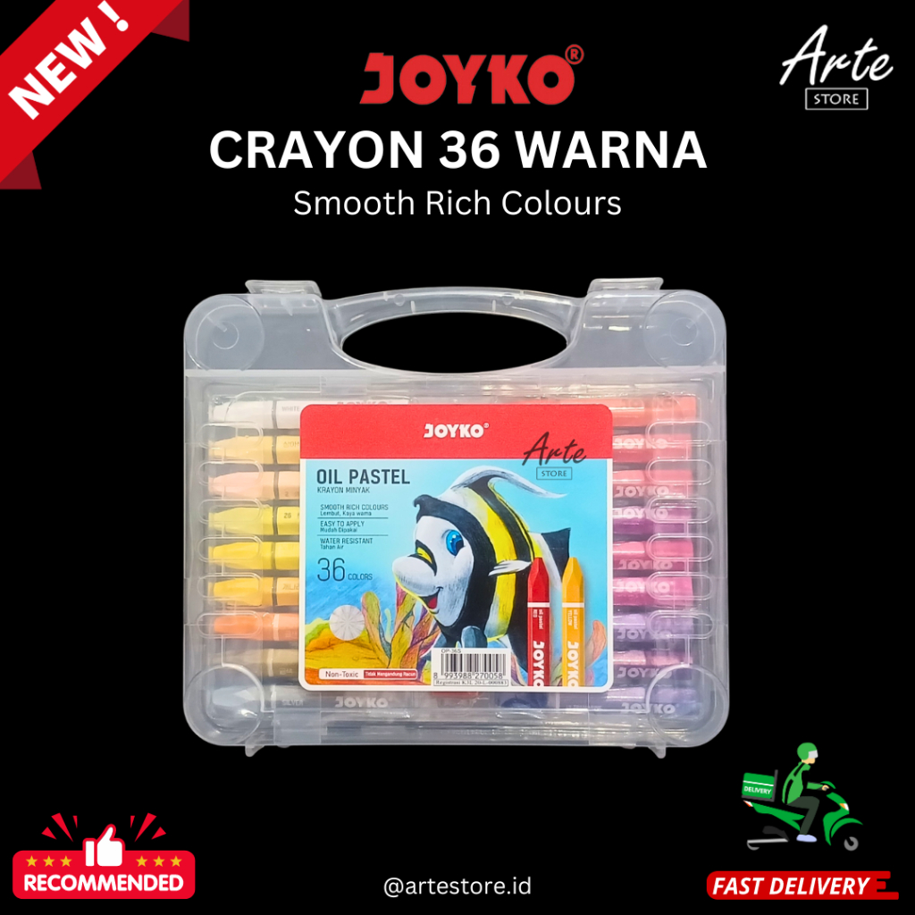 

Crayon 36 Warna - Joyko Oil Pastel - Krayon
