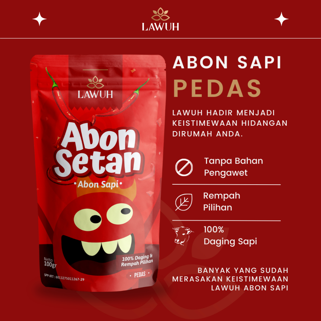 

Lawuh Abon Sapi Pedas - Abon Pedas Kualitas Premium AbonSetan
