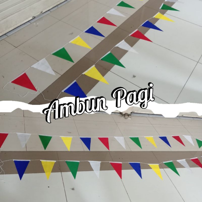 

best seller bendera hias warna warni bendera renceng panjang 6meter