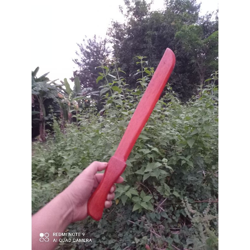PEDANG KAYU PLITUR- PEDANG KAYU MAINAN - SAMURAI KAYU JATI -PEDANG - MAINAN PEDANG KAYU