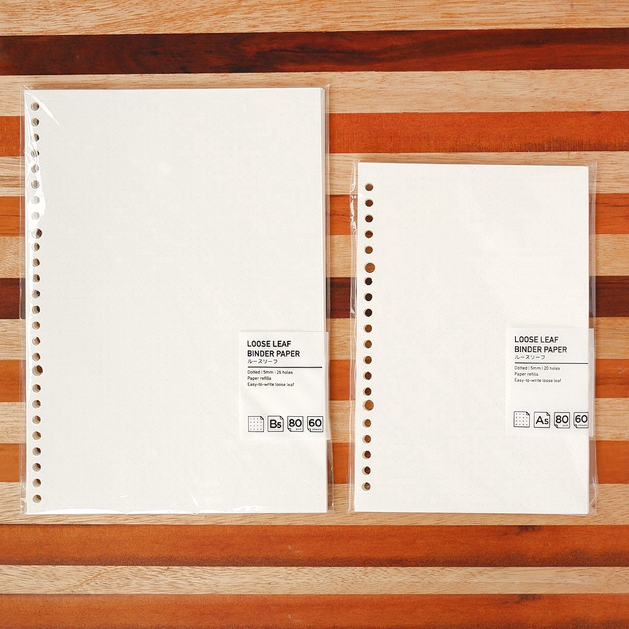 

FG2 Panmomo Loose Leaf Binder Paper A5 Isi Kertas BinderRefill Kertas Binder