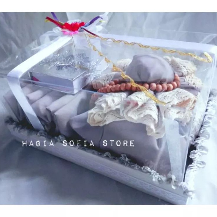 Free Ongkos Kirim  Part 2 Hampers Mukena Katun Renda Premium Free Box Tutup Mika  Mukena Seserahan  