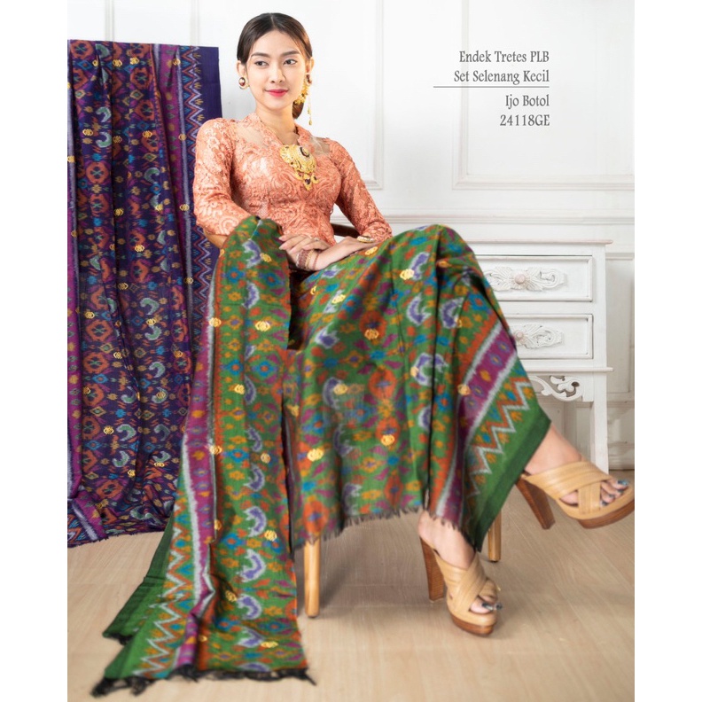 KODE O48T KAMEN ENDEK SET SELENDANG TRETES BANYUMASKAMEN TENUN ENDEKENDEK SEMI MASTULI SET SELENDANG