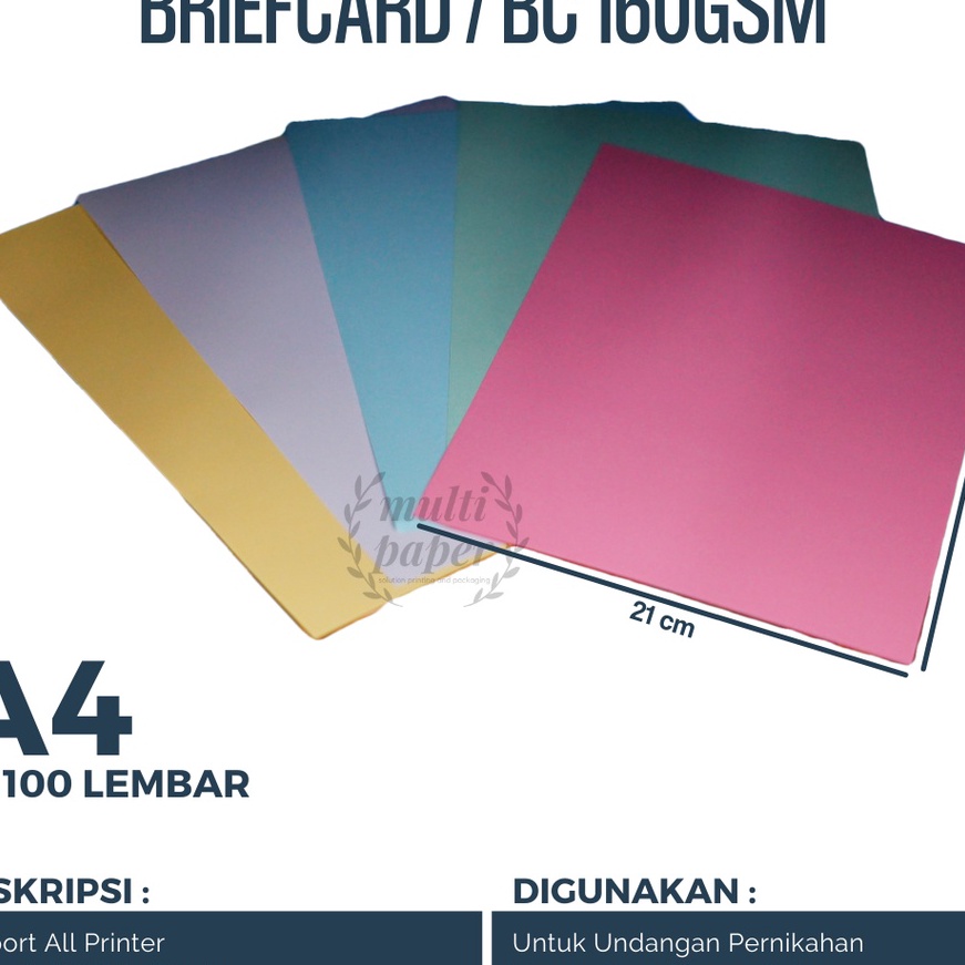

HJ6 Kertas BC A4 16 gsm isi 1 lembar Kertas Brief Card A4