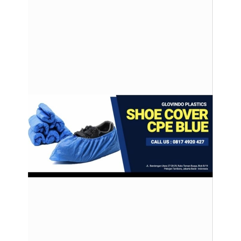 

Shoe Cover CPE Blue, 100 pcs/pack