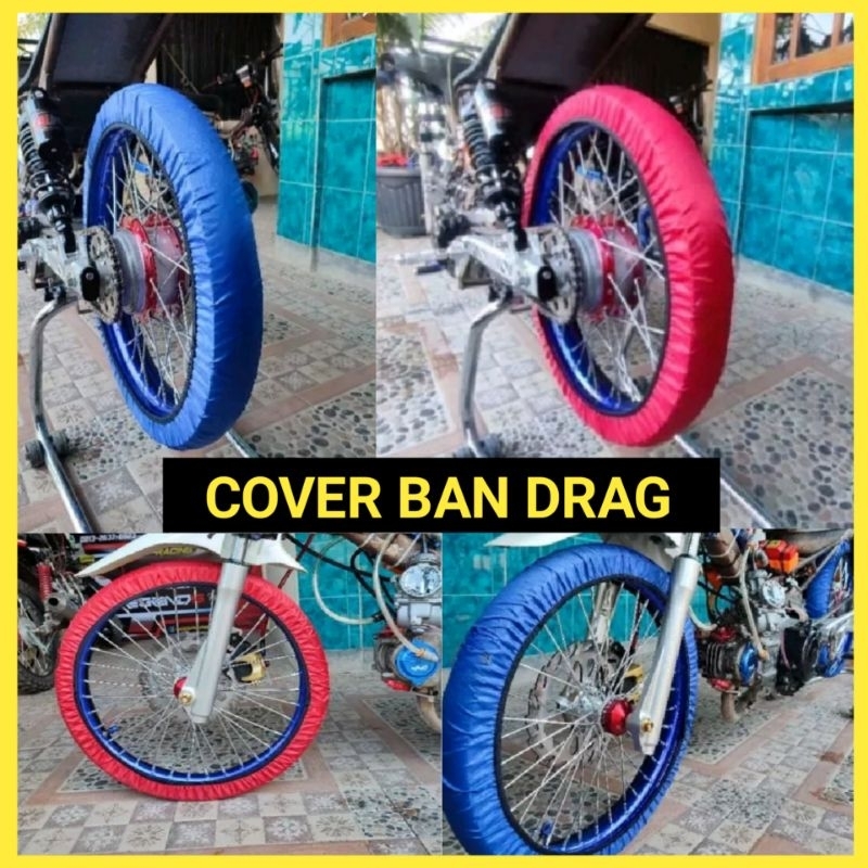 Sarung Cover BAN DRAG Ban Kecil Ring 17 1SET (depan belakang)